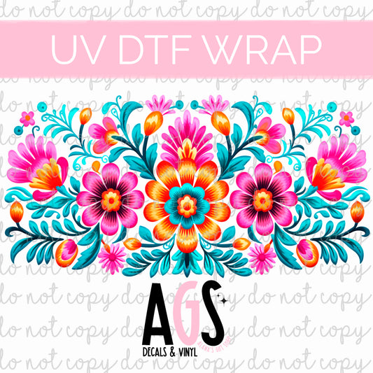 UV DTF WRAP 133 Summer Heat Blooms