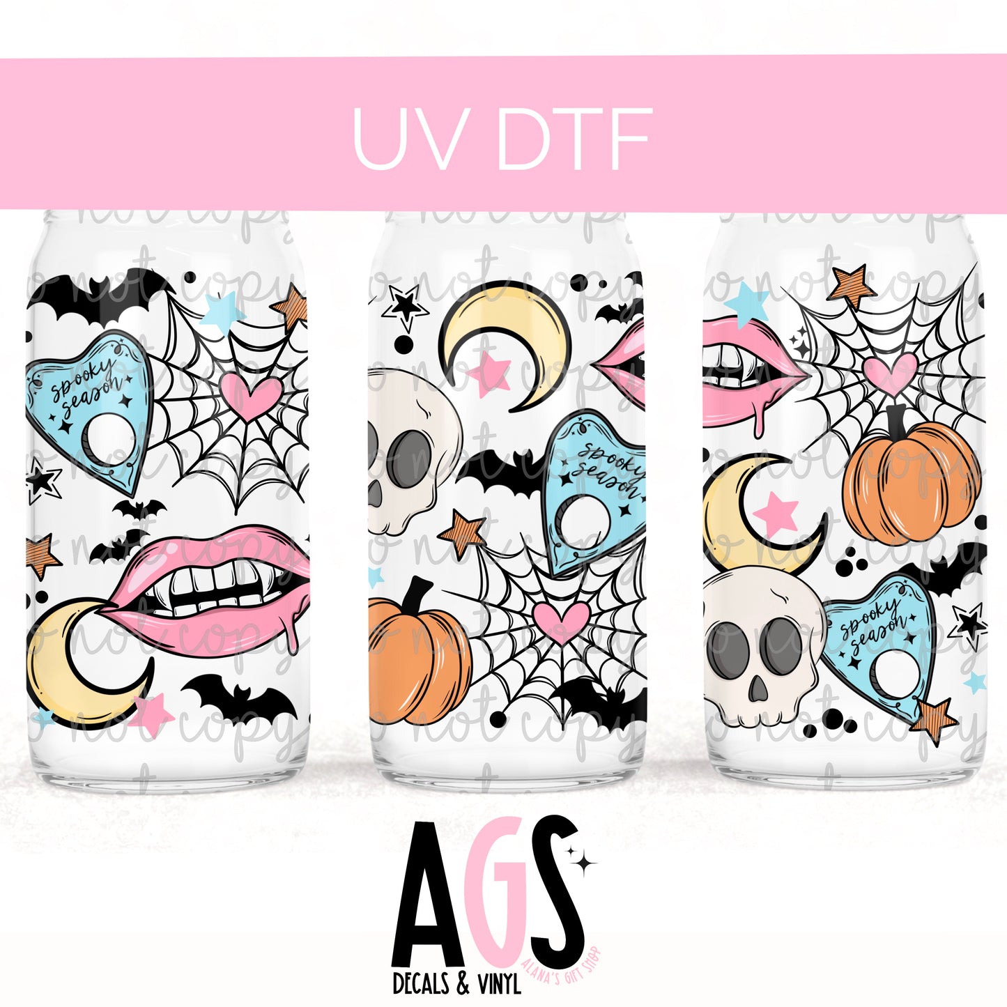 UV DTF WRAP-018 Cute Spooky