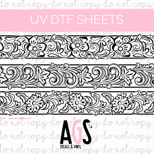 UV DTF SHEET 086 Timeless Trellis