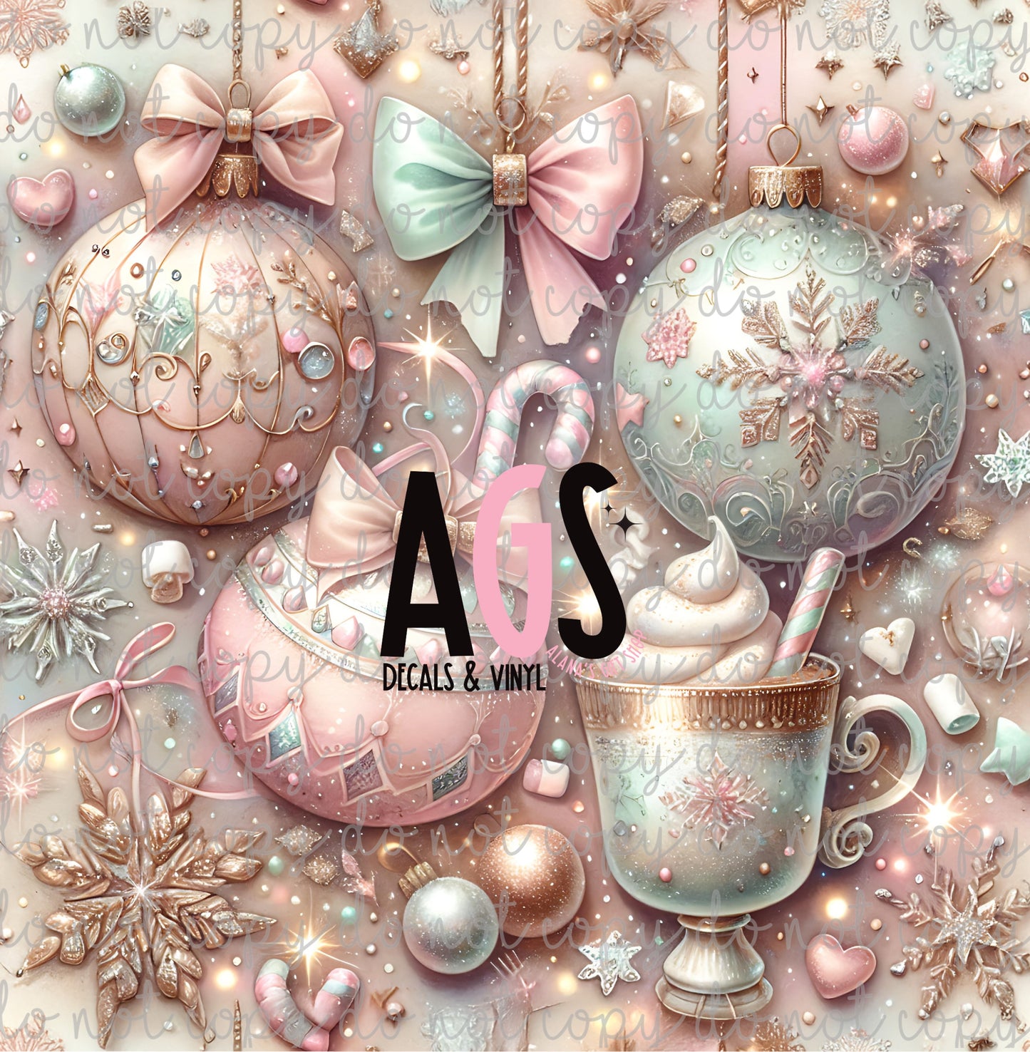 1910 Pink Candy Christmas