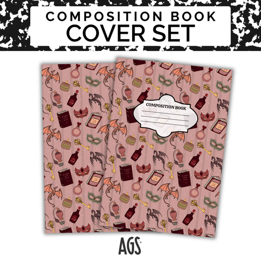 COMPOSITION NOTEBOOK COVER SET - 015 World Of Fantasy