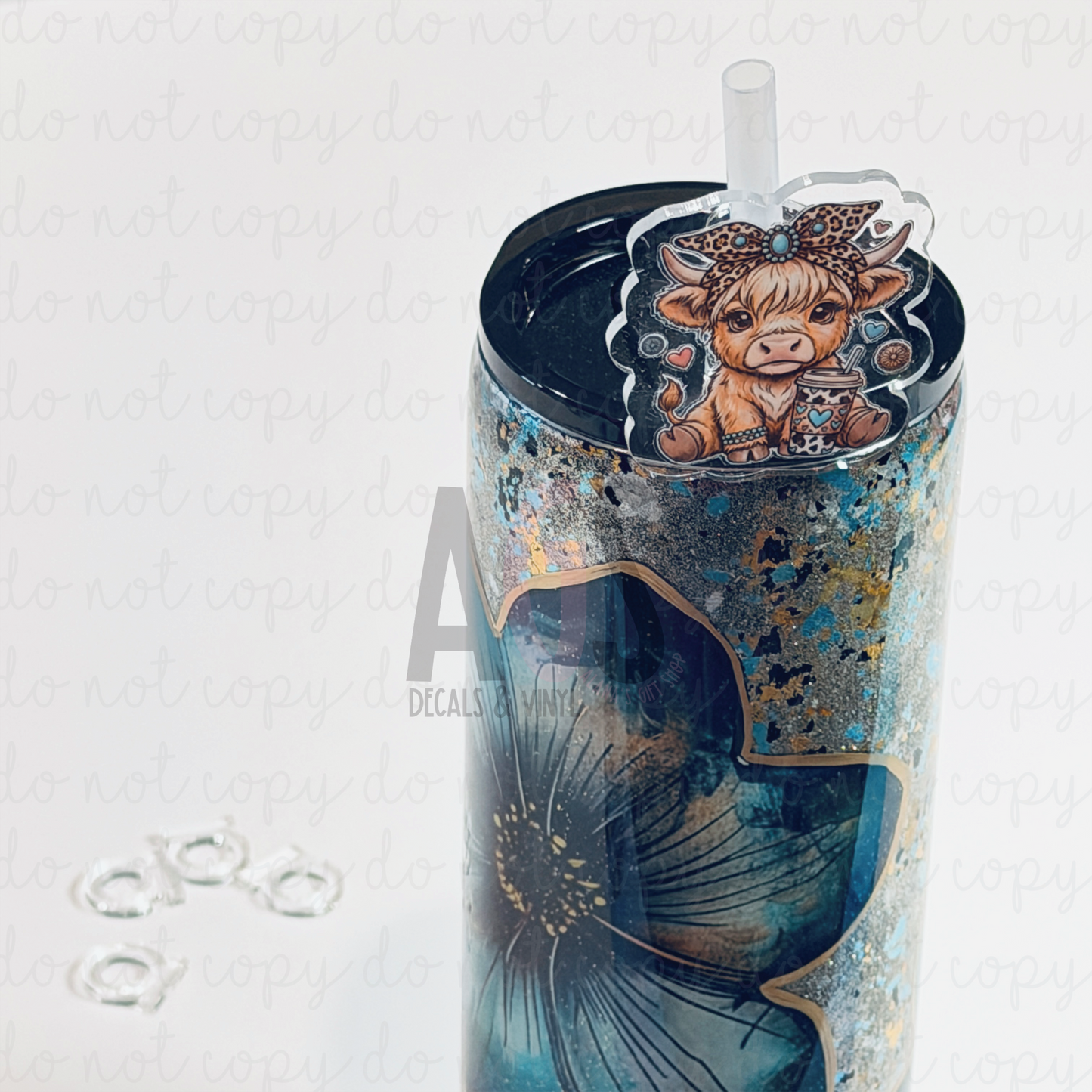 AGS Acrylic Straw Topper Adapter Rings