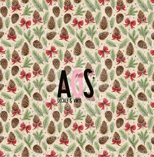 1929 Pine Cones & Bows