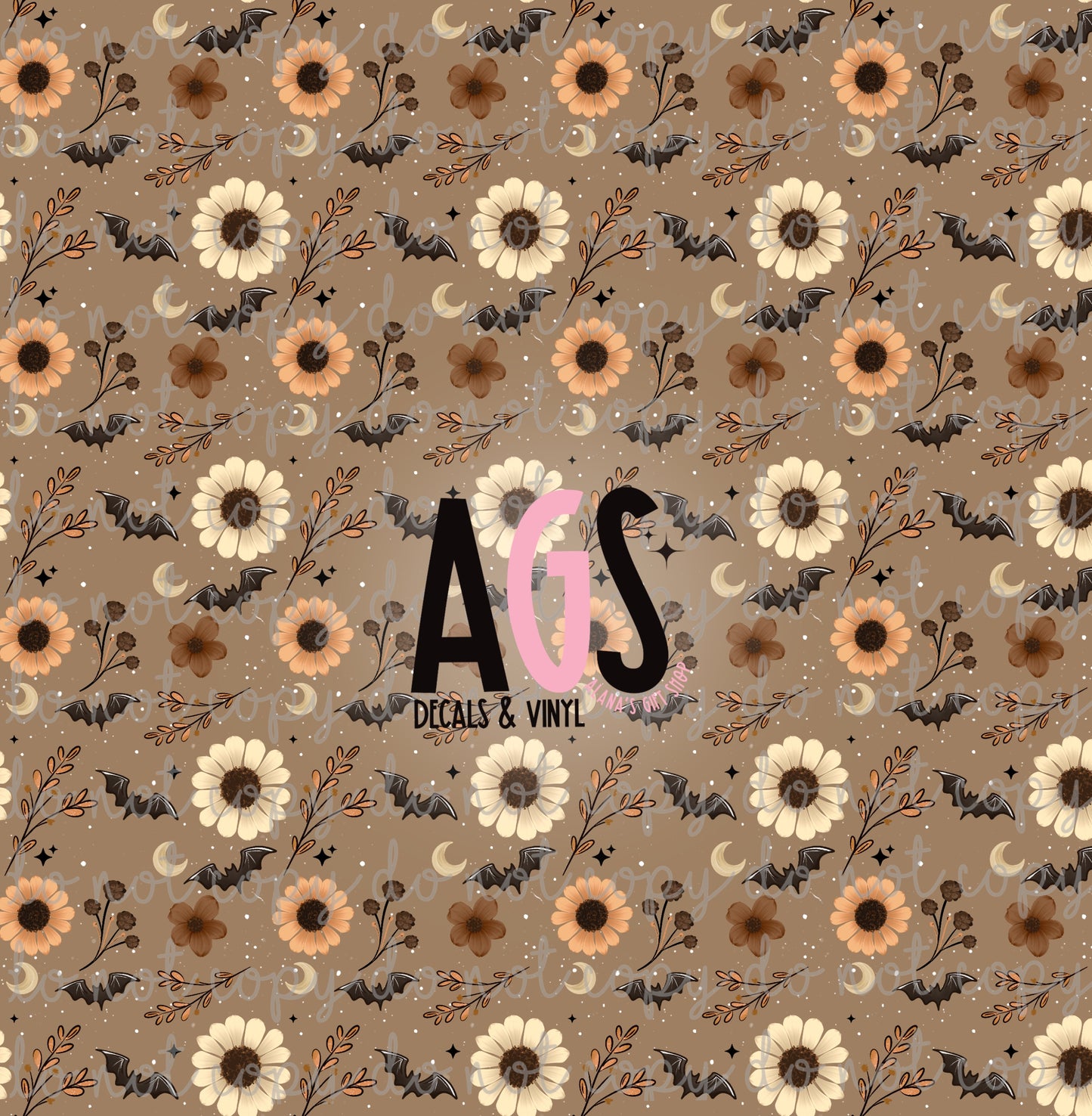 2411 Spooky Season Bat Floral