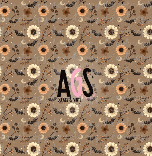2411 Spooky Season Bat Floral