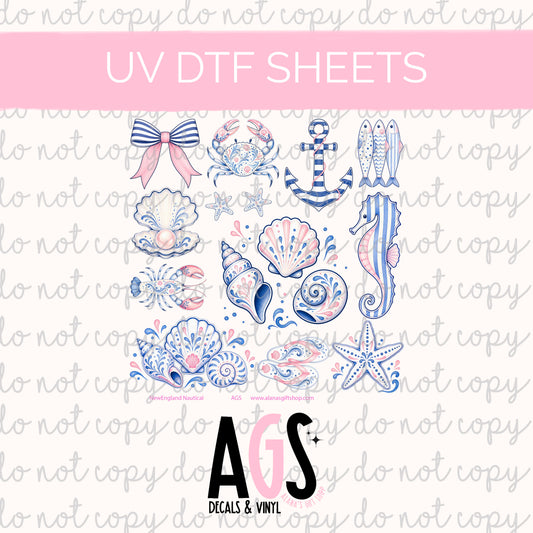 UV DTF SHEET 088 New England Nautical