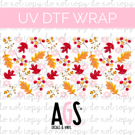 UV DTF WRAP 166 Autumn Leaves & Berries