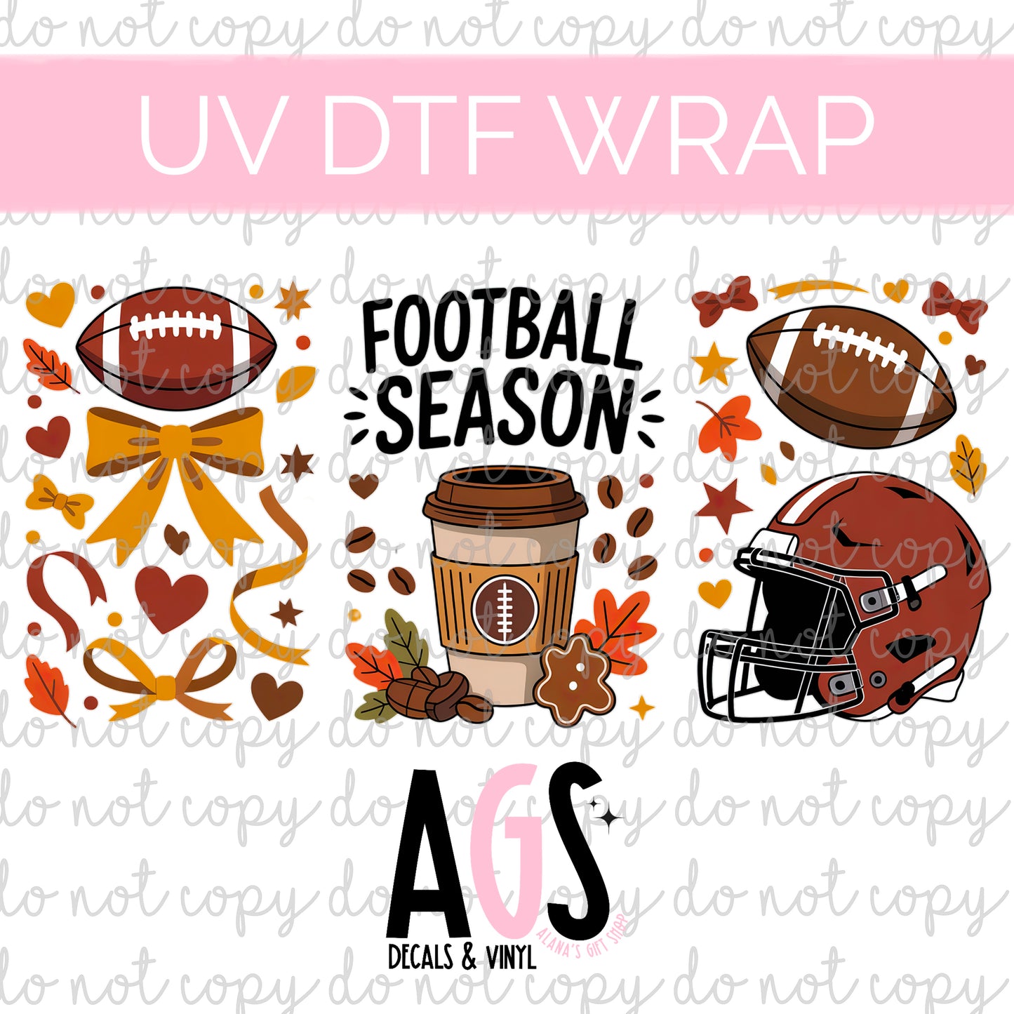 UV DTF WRAP 059 Football Season 2