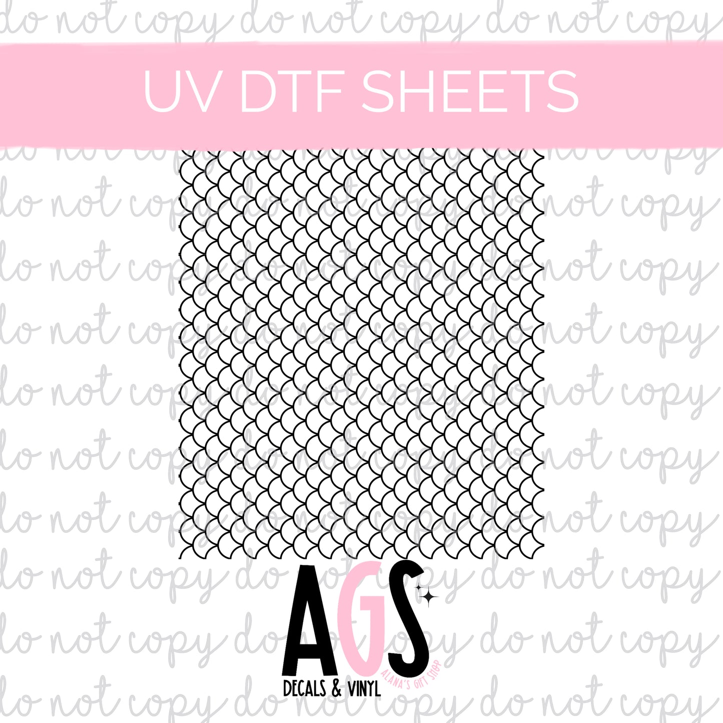 UV DTF SHEET- Mermaid