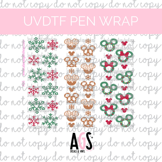PEN WRAP 067 Mouse Holiday