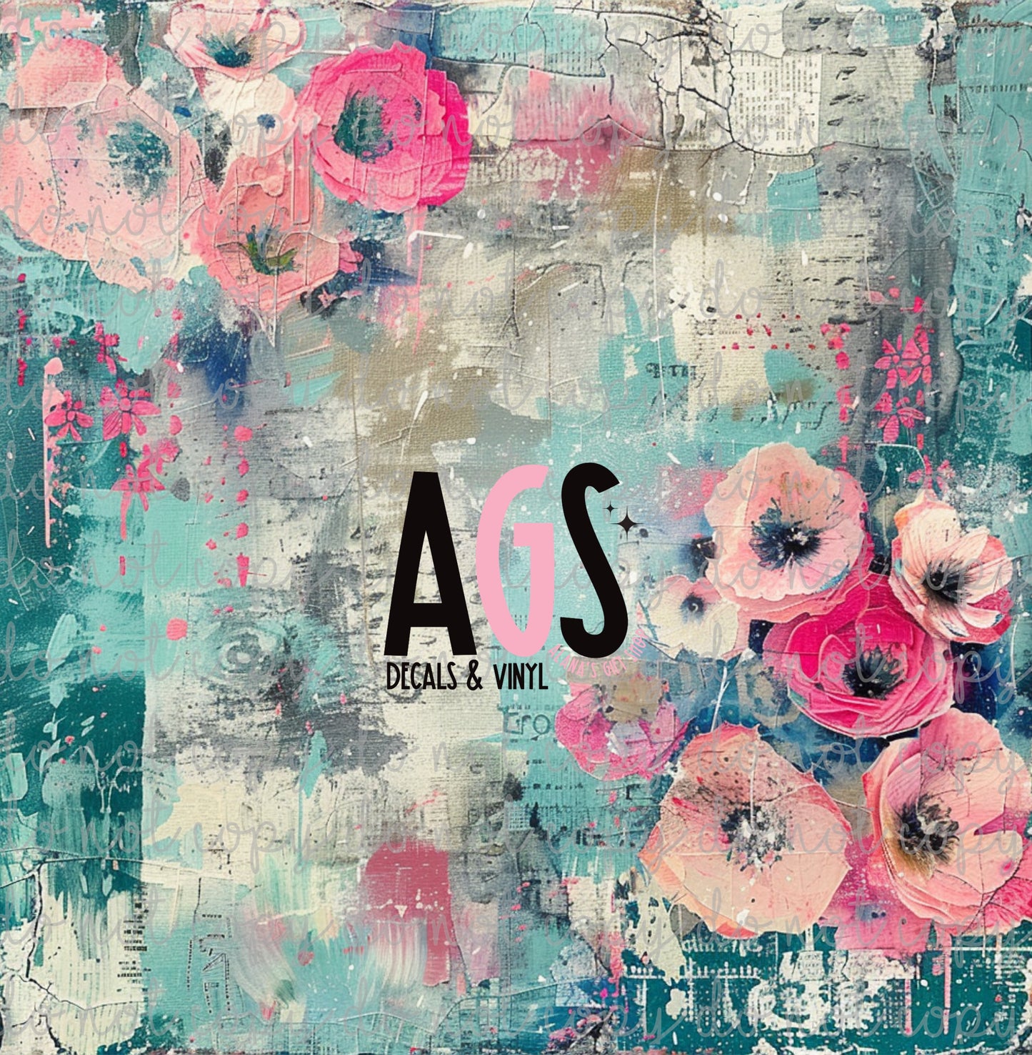 2166 Pink Drip Garden