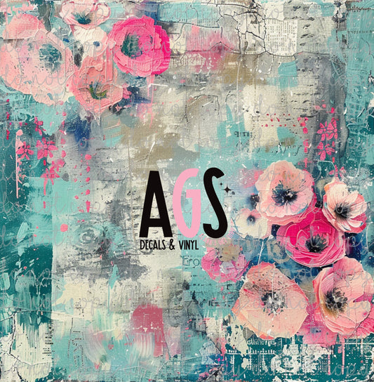 2166 Pink Drip Garden