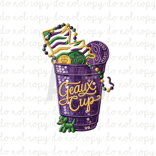 DECAL 237 Geaux Cup