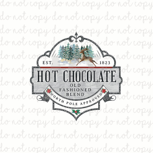 DECAL 193 Hot Cocoa Label