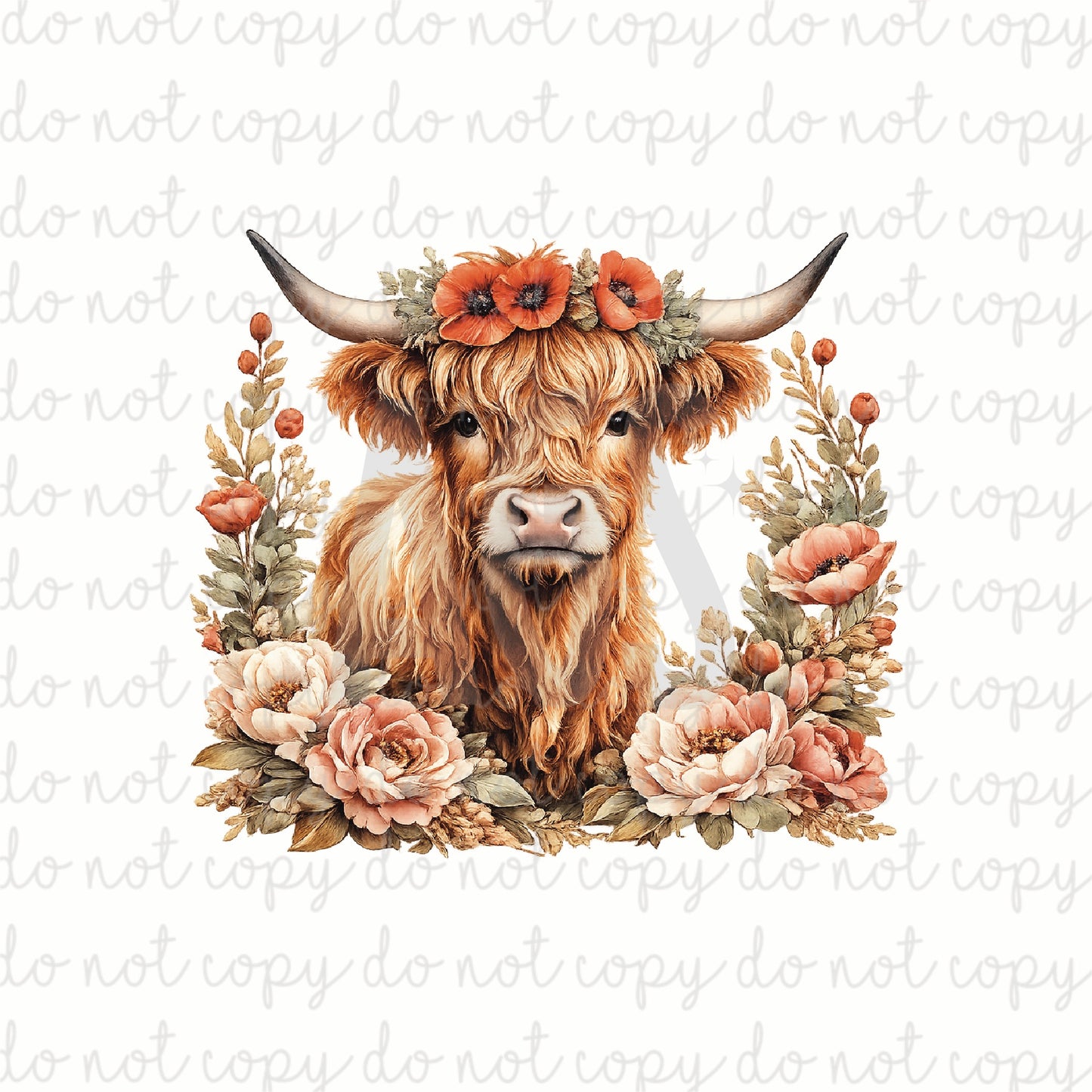 DECAL 199 Spring Time Cow
