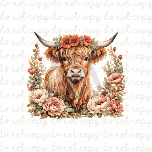DECAL 199 Spring Time Cow