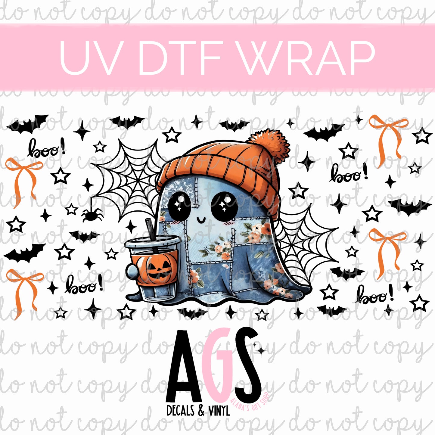UV DTF WRAP 155 Patch Denim Ghost