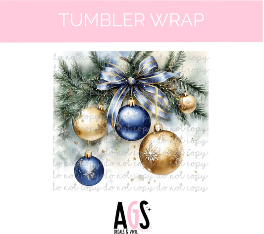 TW-050 Blue & Gold Ornaments