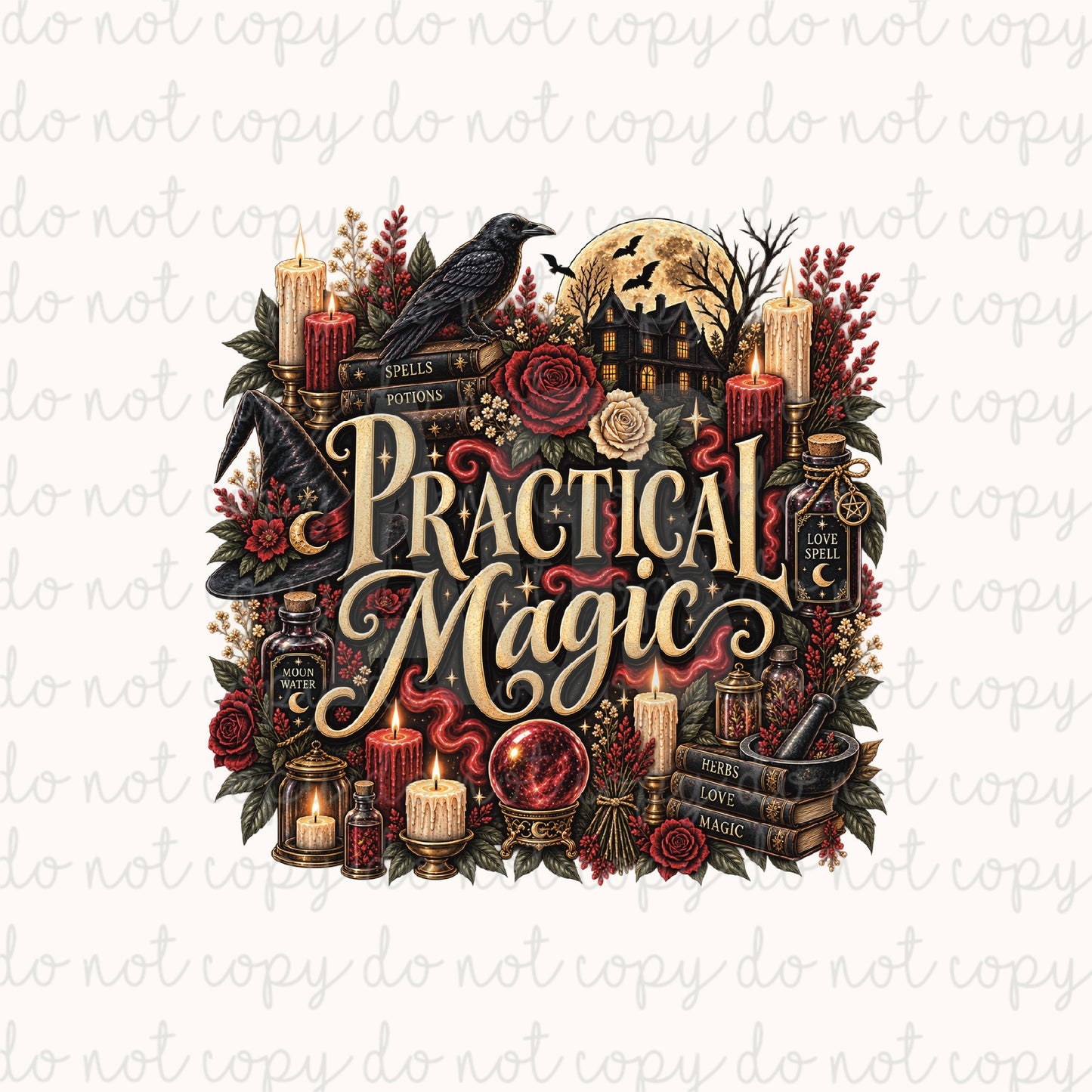 DECAL 273 Red Practical Magic