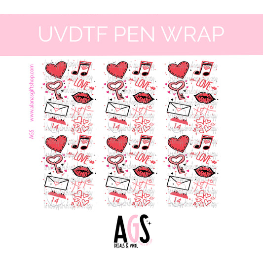 PEN WRAP 034 - Valentines