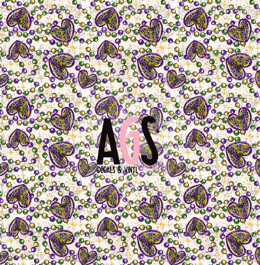 1580 Mardi Gras Hearts - Jan Box