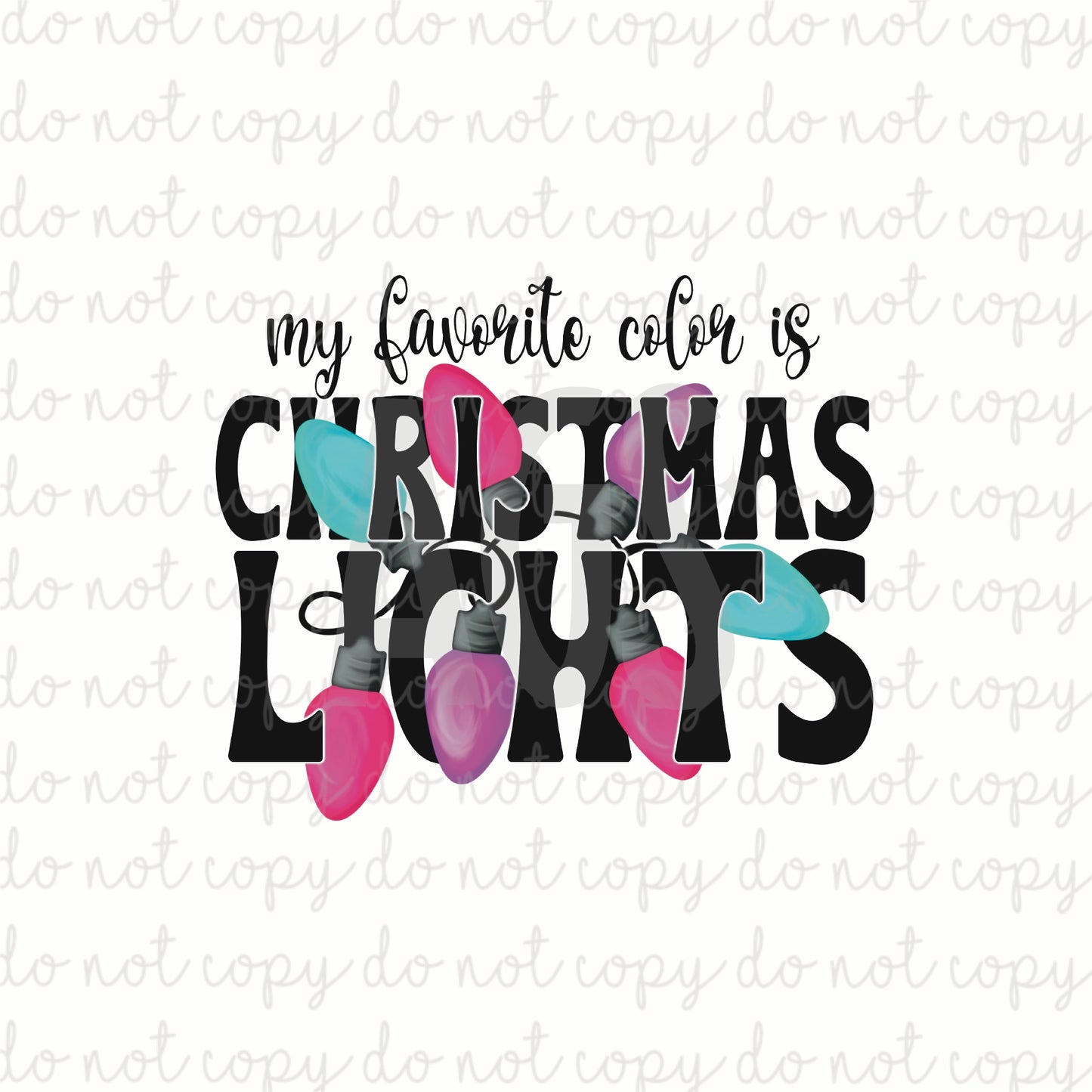 DECAL 189 Christmas Lights