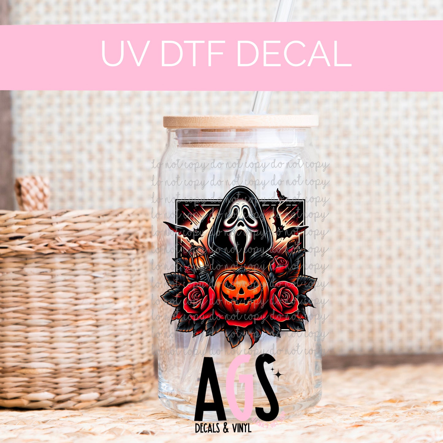 UV DTF DECAL- 003 Screaming For Halloween DECAL