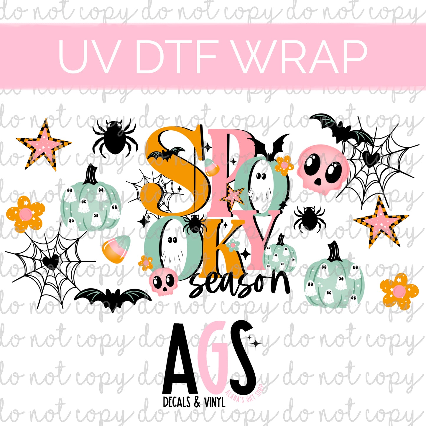 UV DTF WRAP 007 Spooky Season