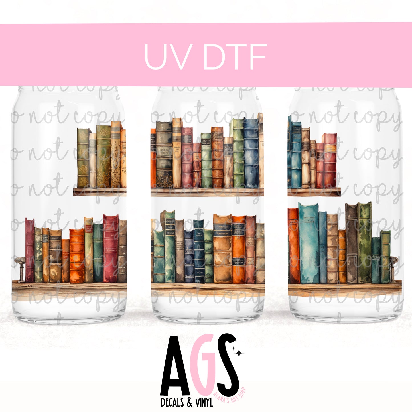 UV DTF WRAP-056 Bookshelf 2