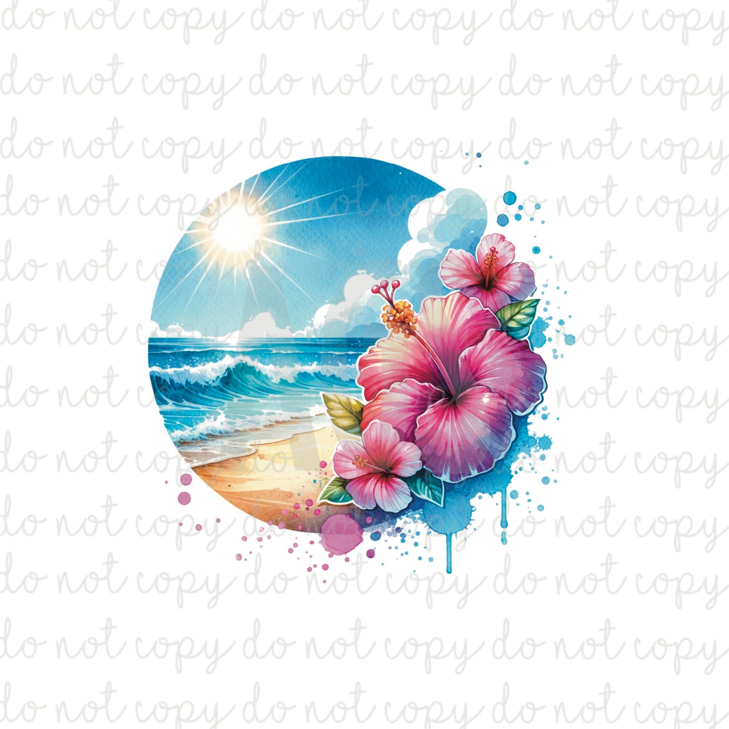DECAL 146 Hibiscus Beaches - May UV Sub box