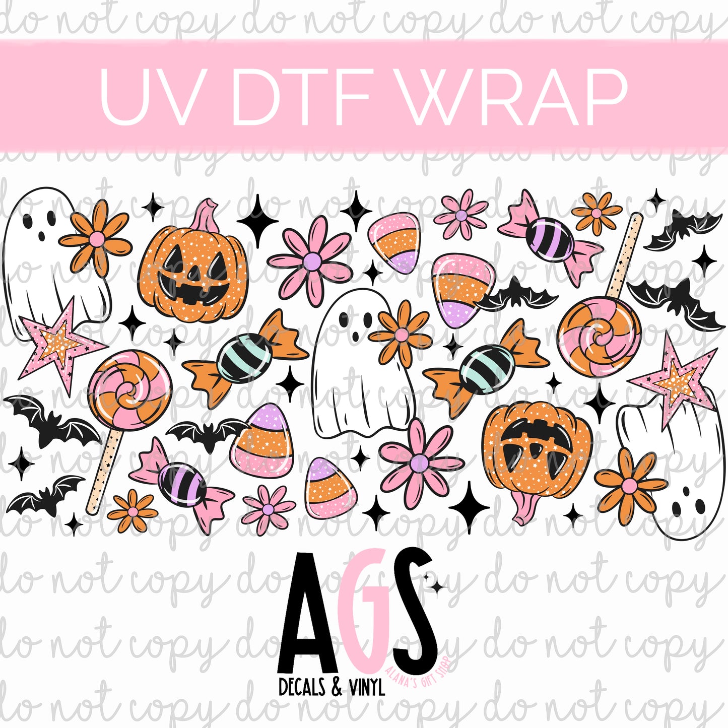 UV DTF WRAP 156 Halloween Snacks