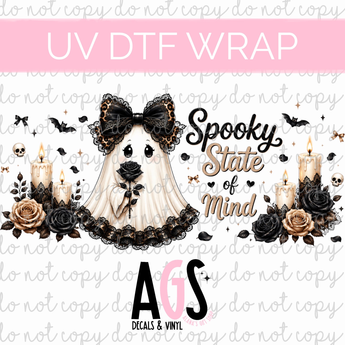 UV DTF WRAP 159 Spooky State Of Mind
