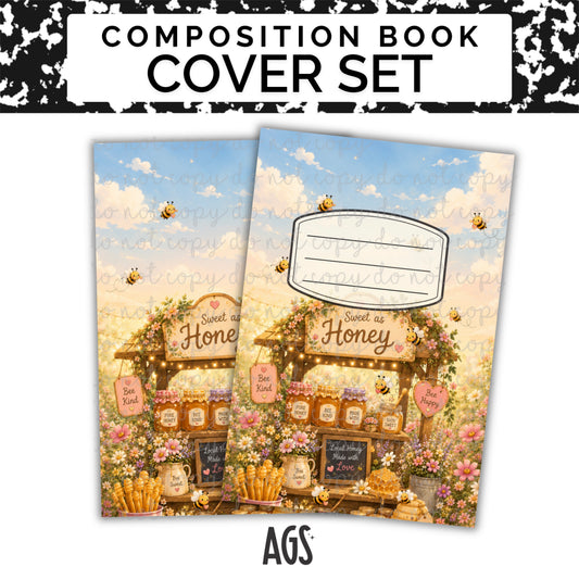 COMPOSITION NOTEBOOK COVER SET - 041 Sweet As Honey