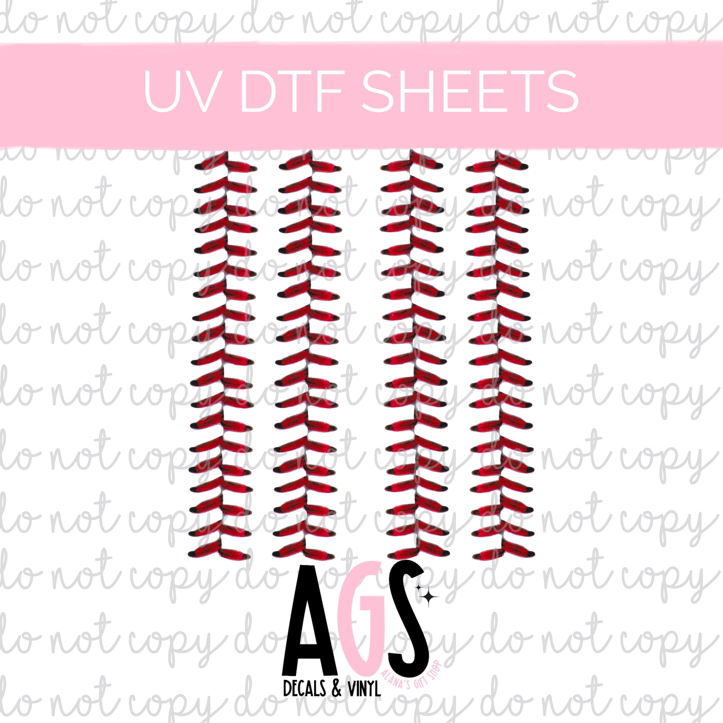 UV DTF SHEET - Baseball