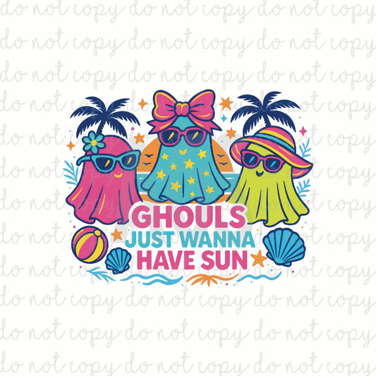 DECAL 200 Ghouls Just Wanna Have Sun