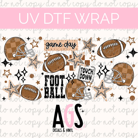 UV DTF WRAP 178 Football Game Day