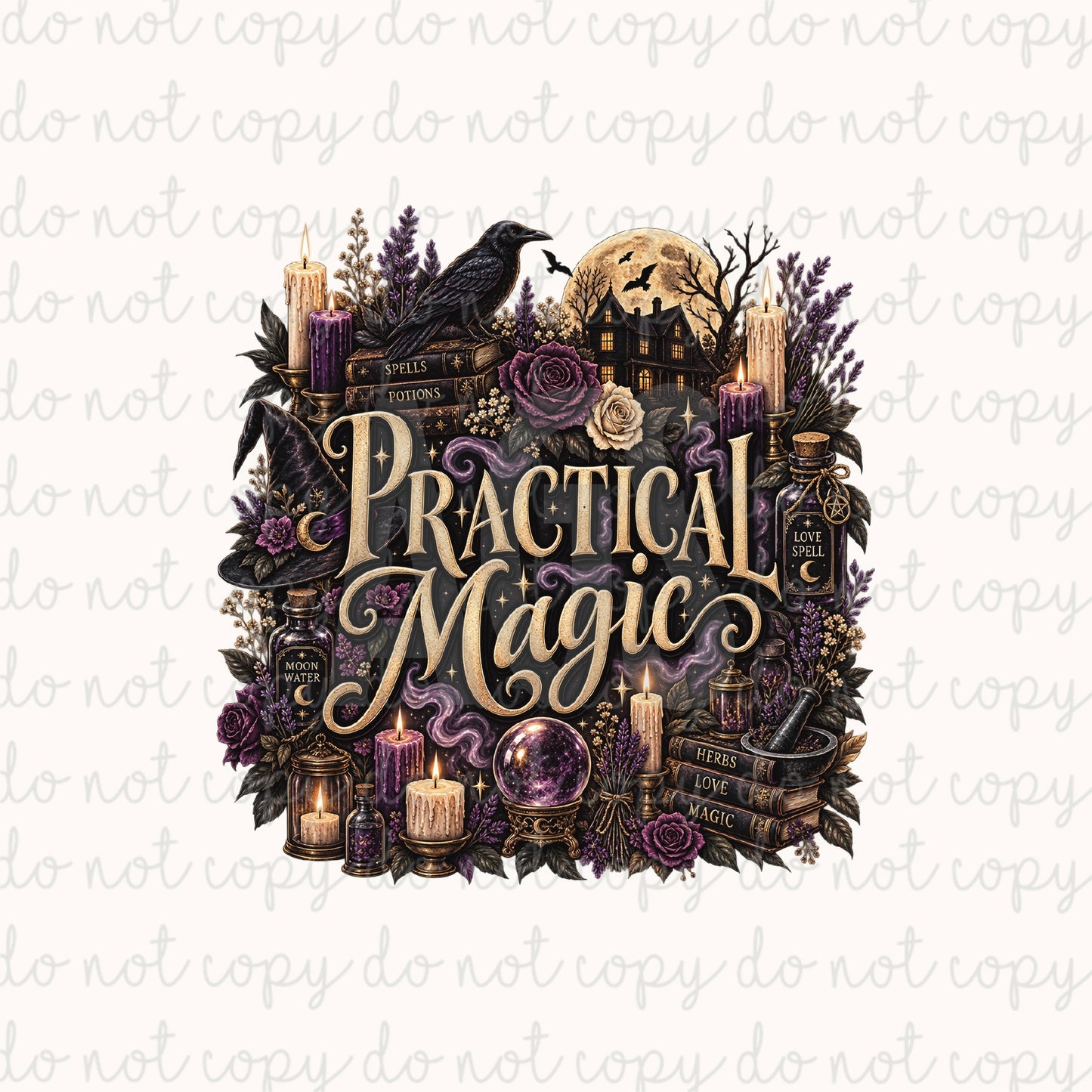 DECAL 274 Purple Practical Magic
