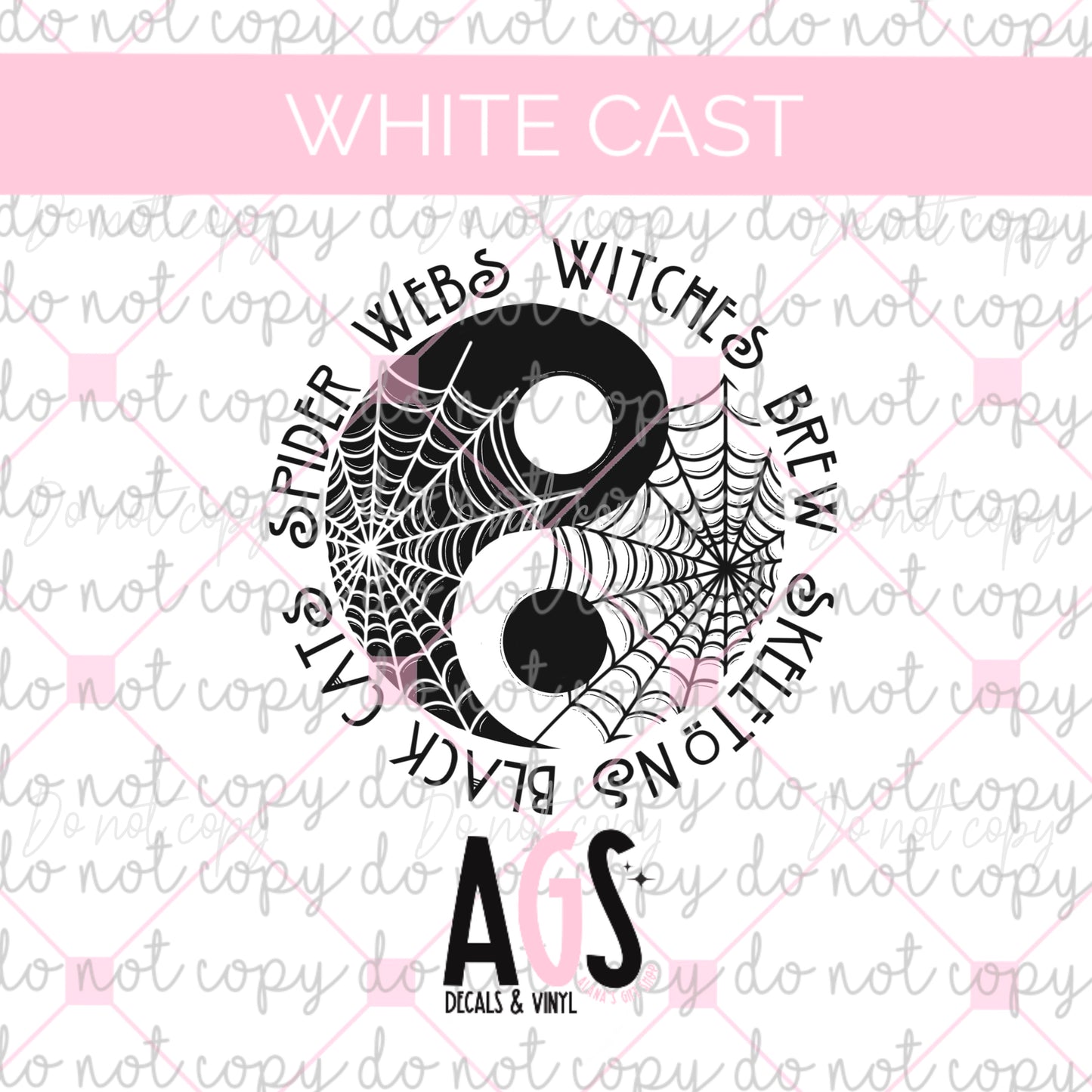 WC-596 Spider Webs Witches Brew Ying Yang