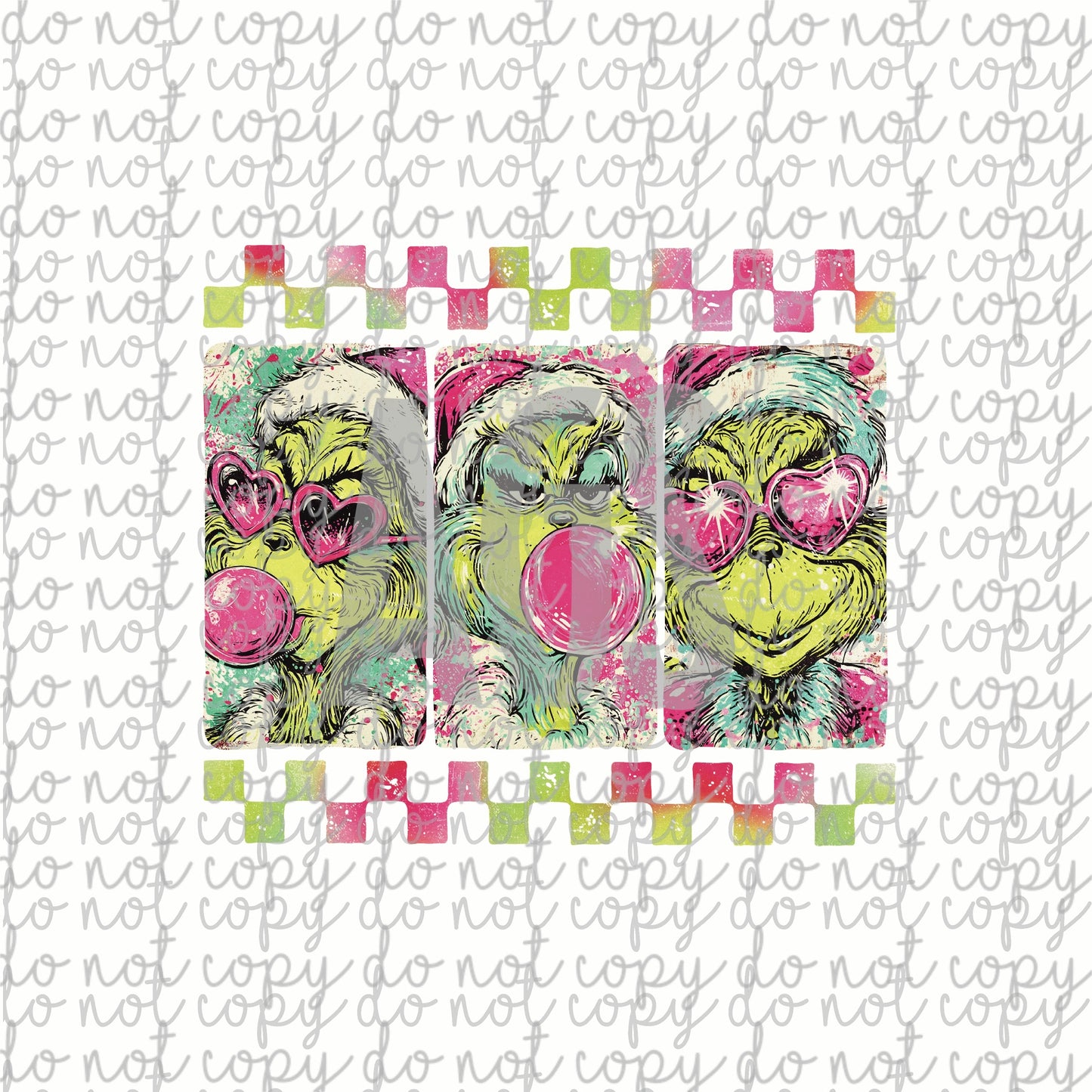 DECAL 222 Green Guy Checker