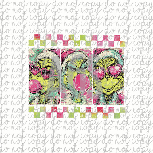 DECAL 222 Green Guy Checker