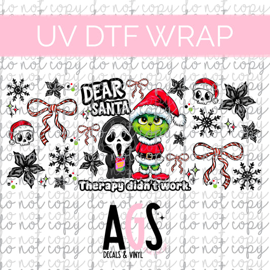 UV DTF WRAP 004 Dear Santa