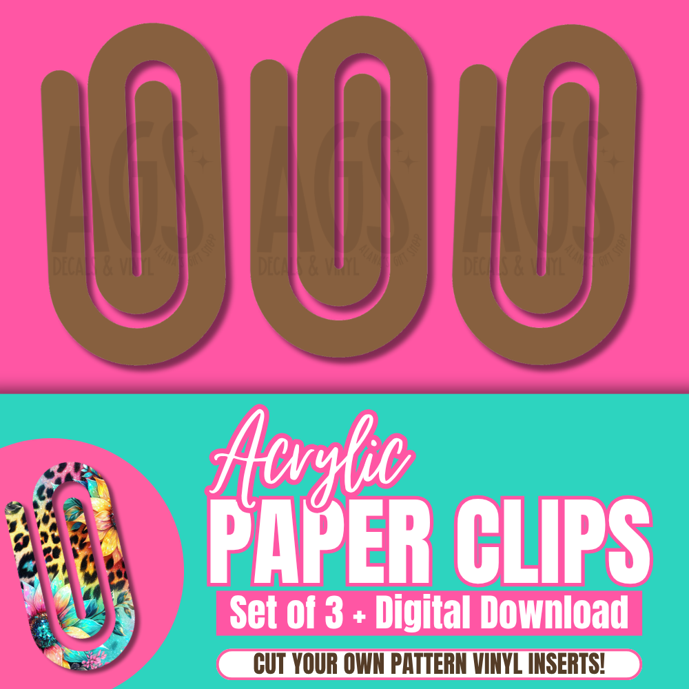 Acrylic Paper Clips