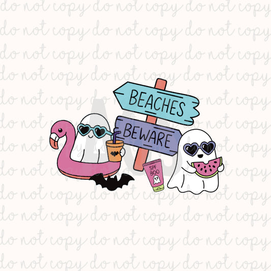 DECAL 240 Beaches Beware