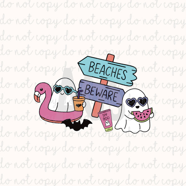 DECAL 240 Beaches Beware