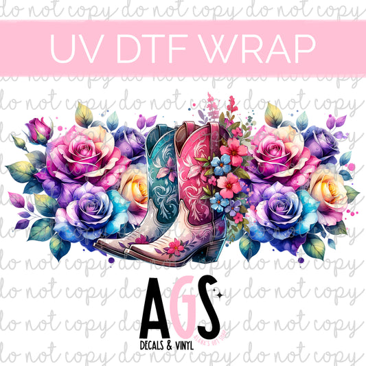 UV DTF WRAP 084 Cowgirl Boots