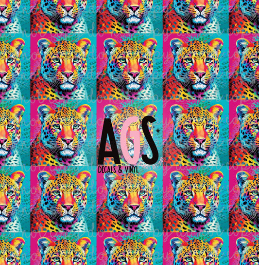 2268 Pop Art Leopard