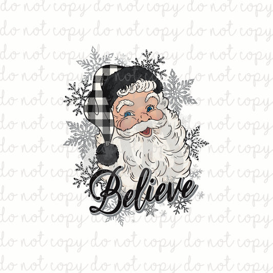 DECAL 209 Silver Santa