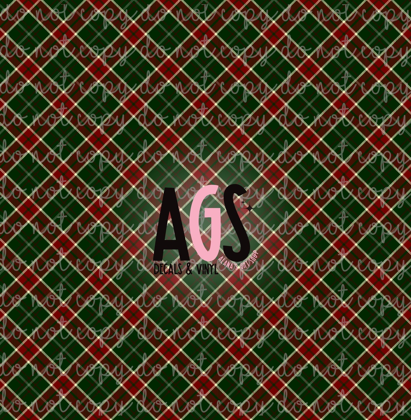 1381 Red & Green Argyle