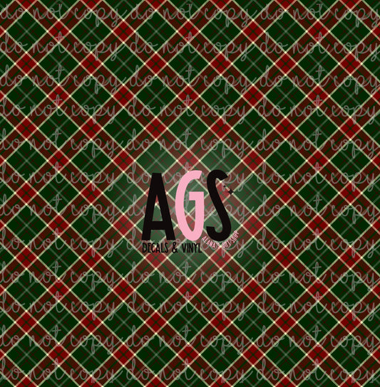 1381 Red & Green Argyle