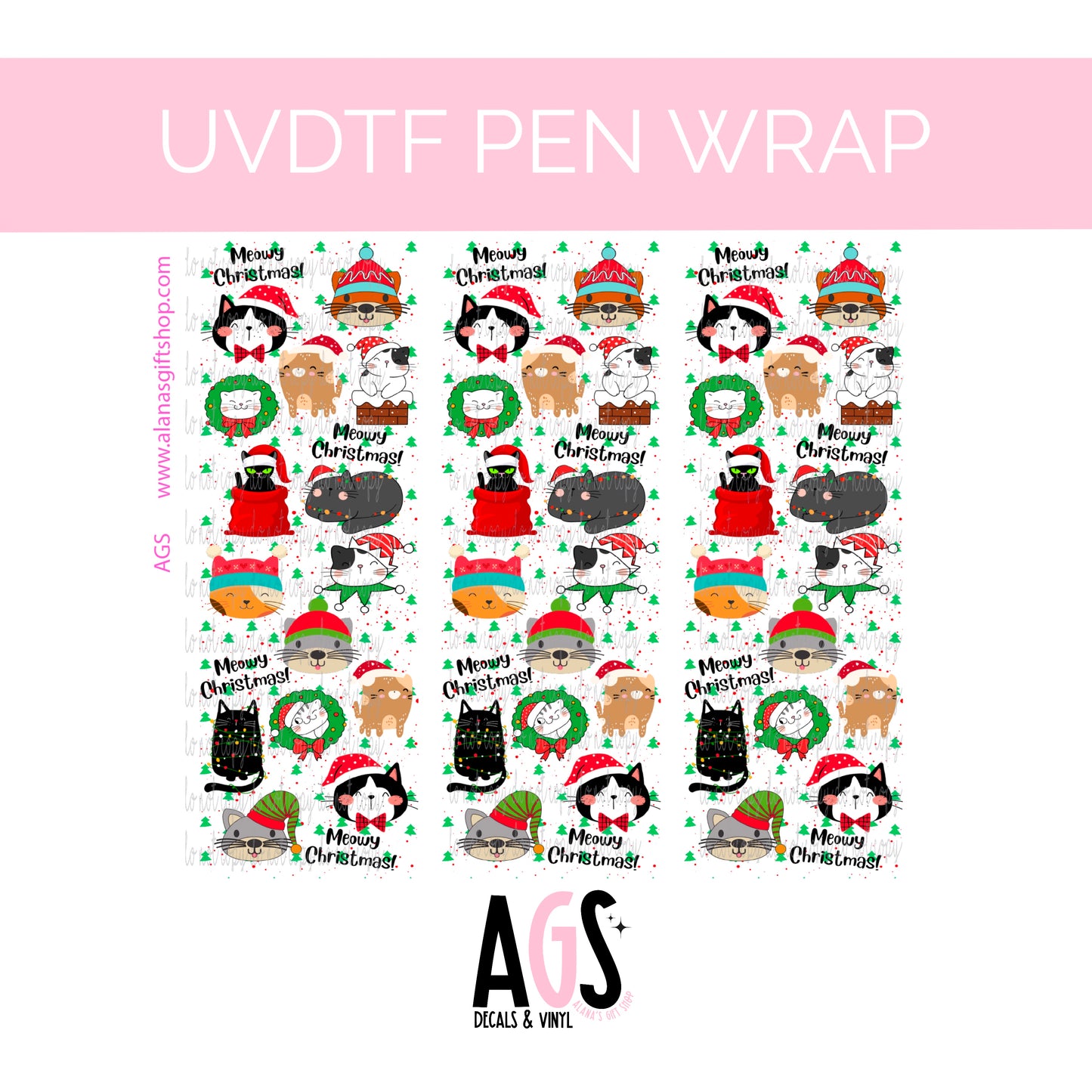 PEN WRAP 056 - Meowy Christmas